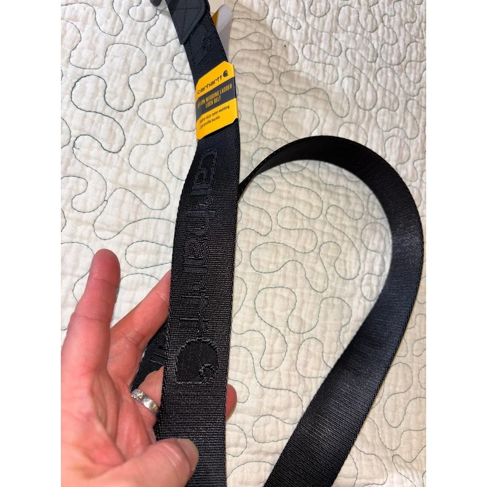 Carhartt Mens Nylon Webbing Ladder Lock Belt Black Large